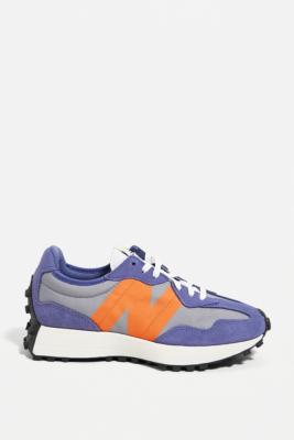 new balance 327 purple & orange trainers