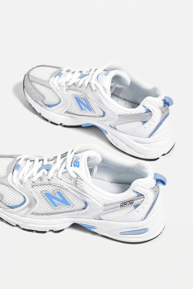 New balance on sale bleu argent