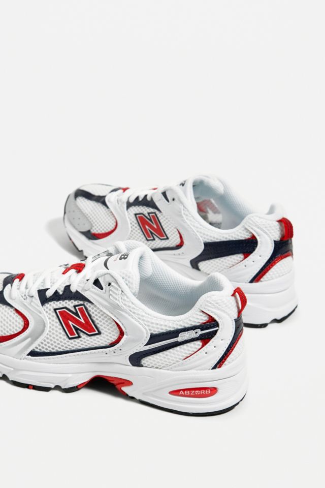 New balance blanche online et rouge