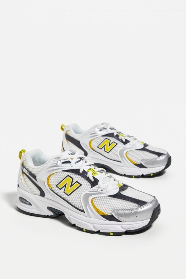 New balance yellow store and white