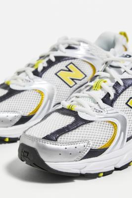 new balance 530 white & yellow trainers