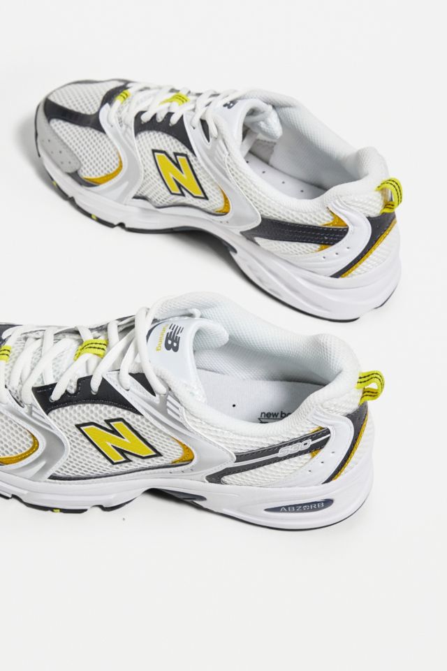 New Balance 530 White Yellow Trainers