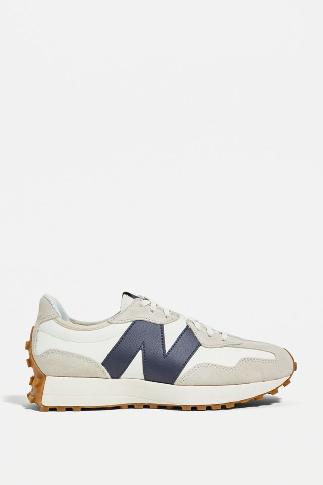 New Balance 327 Ecru & Navy Trainers #2