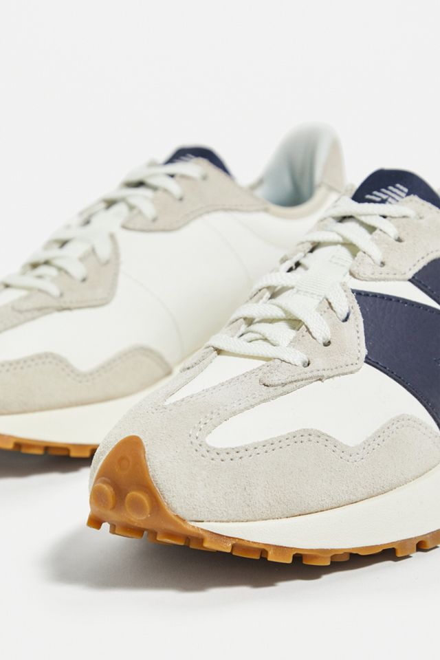 New Balance 327 Ecru & Navy Trainers #3