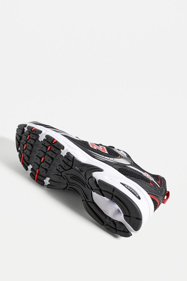 New Balance 530 Black & Red Trainers #3