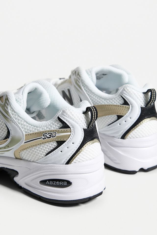 New Balance 530 White & Silver Trainers #3