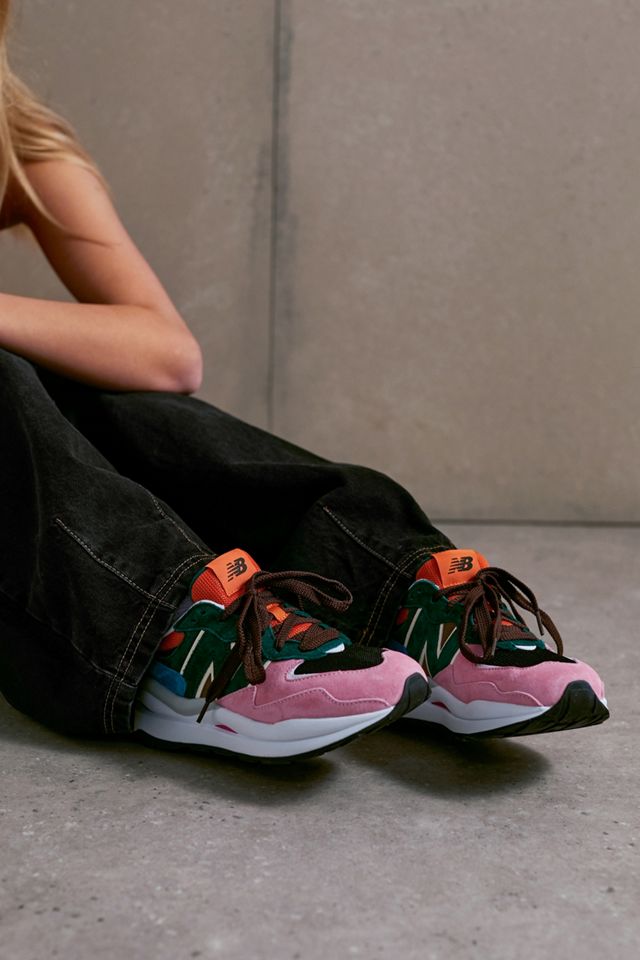 New Balance 57/40 Green & Orange Trainers #5