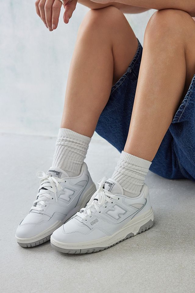 New Balance 550 White Trainers - White UK 4 at Urban Outfitters