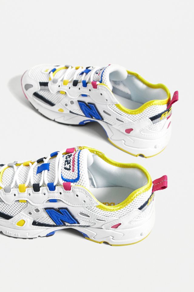 Sneaker New Balance 827 White Blue Yellow New Balance 827 Trainers