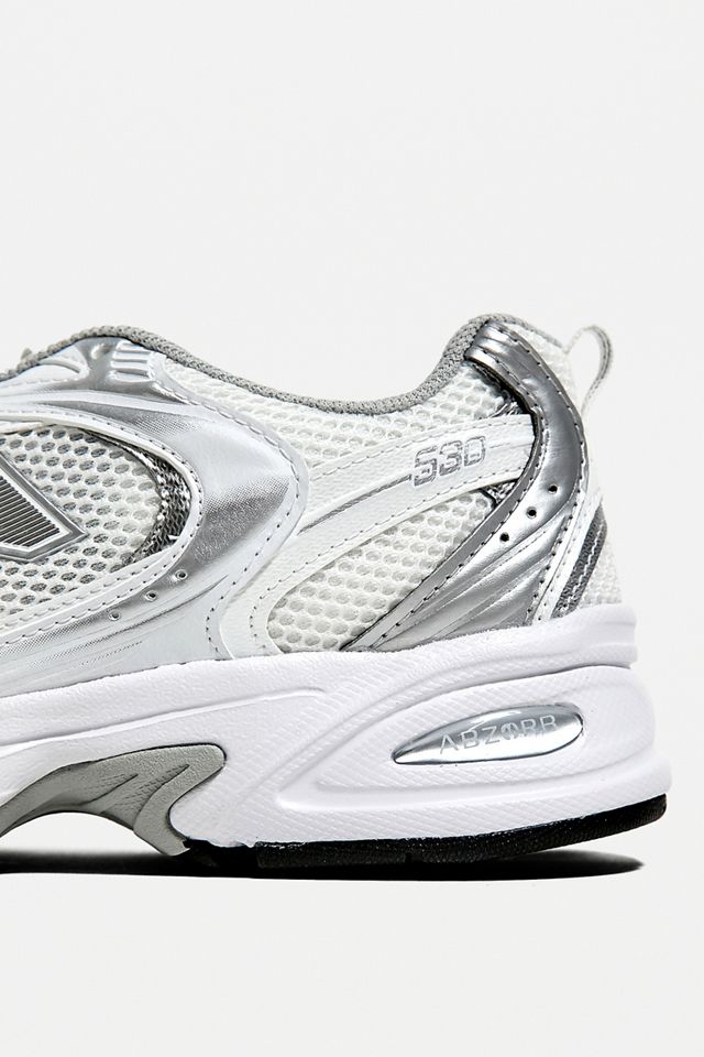 New Balance 530 Trainer White & Silver #2
