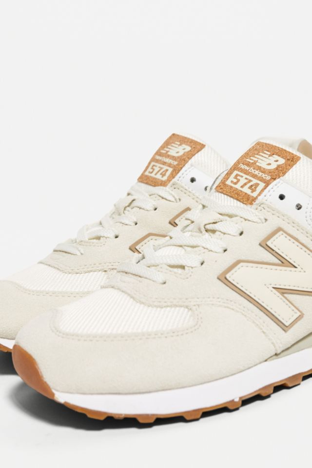 New balance hot sale 574 ecru trainers