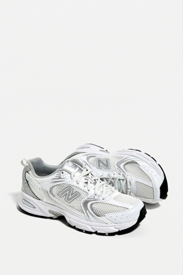 New Balance 530 White & Silver Trainers