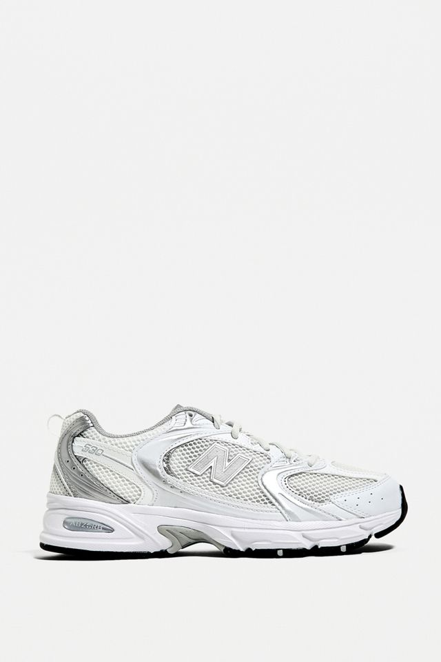 New Balance 530 White & Silver Trainers #2