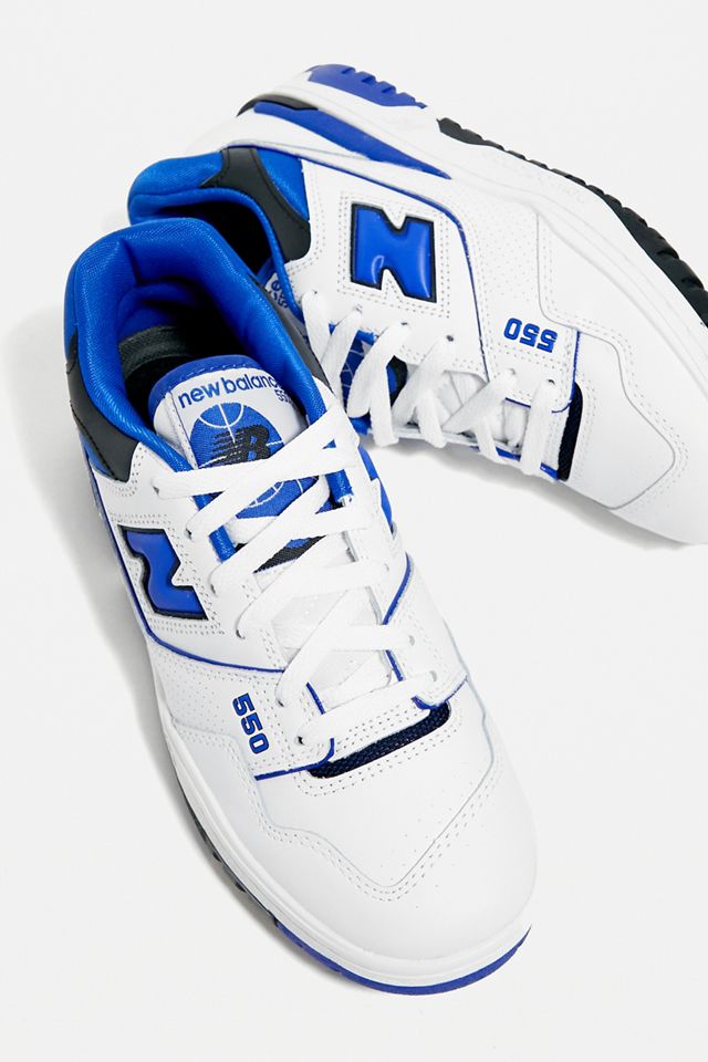 New Balance 550 Trainer Bianco & Blu #5