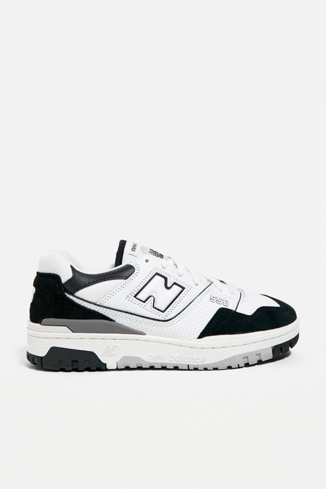 New Balance 550 White Black Trainers