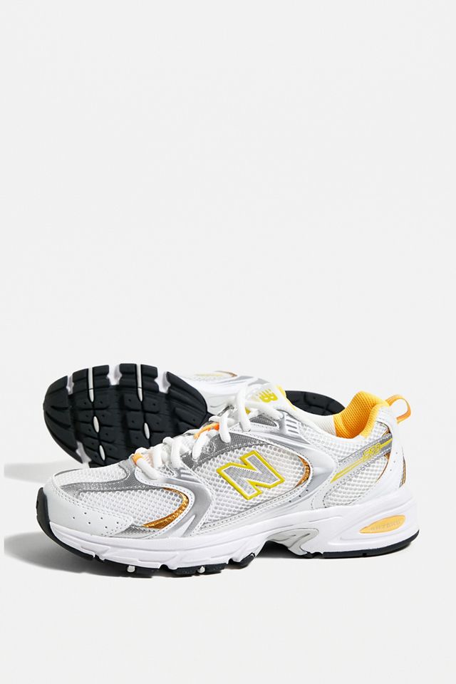 New Balance 530 White & Orange Trainers #2