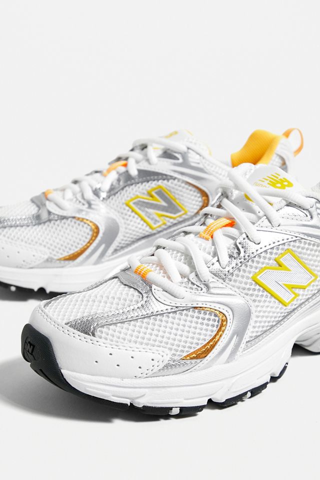 New Balance 530 White & Orange Trainers #4