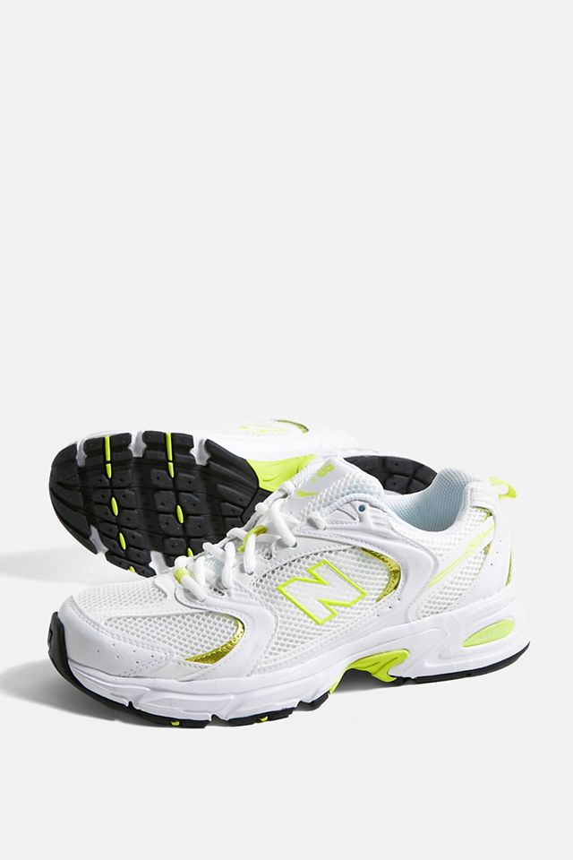 New Balance 530 White & Lime Trainers #2