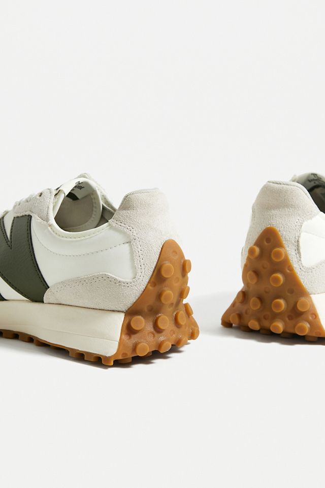New Balance - Baskets 327 vert et écru #2