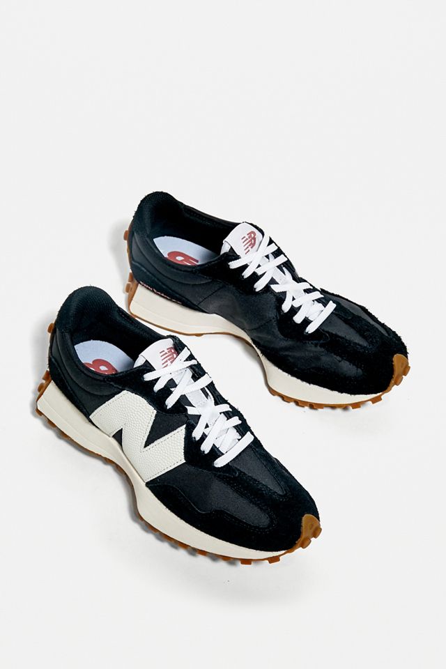 New Balance 372 Black & White Trainers #4