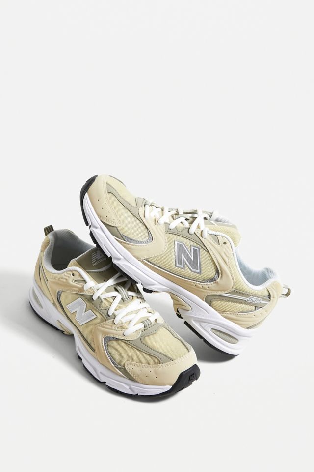 Beige new balance outlet trainers