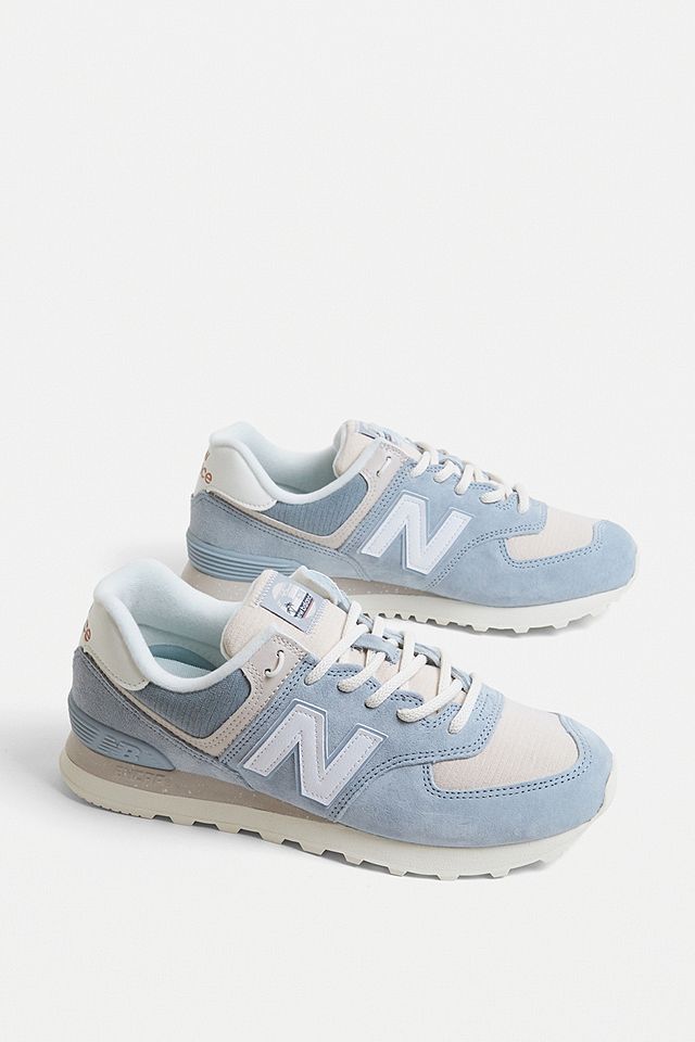 New Balance 574 Ice Blue Trainers | Urban Outfitters UK