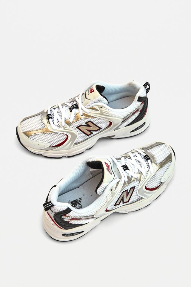 New Balance 530 White & Red Trainers #2