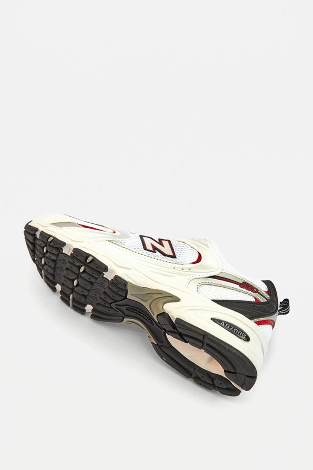 New Balance 530 White & Red Trainers #3