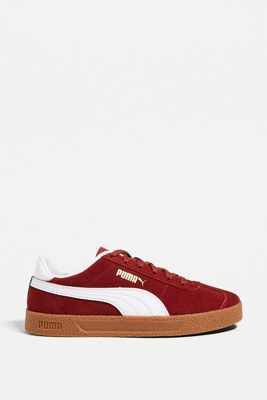 red and white puma trainers