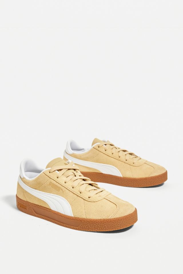 Puma Club Yellow & White Trainers urban outfitters