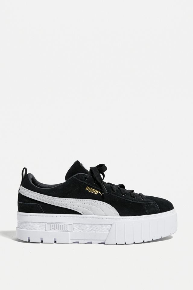 PUMA Mayze Trainers in bianco e nero #1