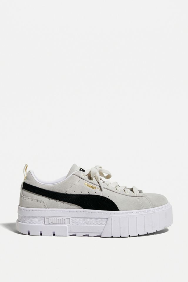 PUMA★MAYZE★プラットフォーム★厚底★IVORY CREAM-PUMA BLACK PUMA Mayze Ivory & Black Trainers | Urban Outfitters UK