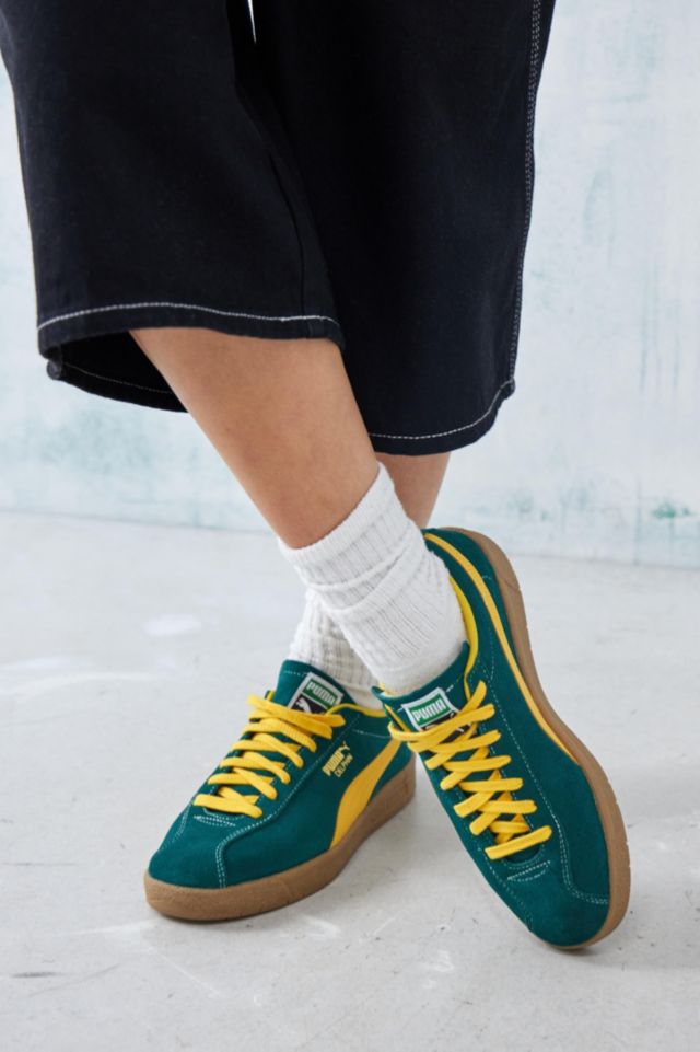 PUMA Yellow & Green Delphin Trainers | Urban Outfitters UK