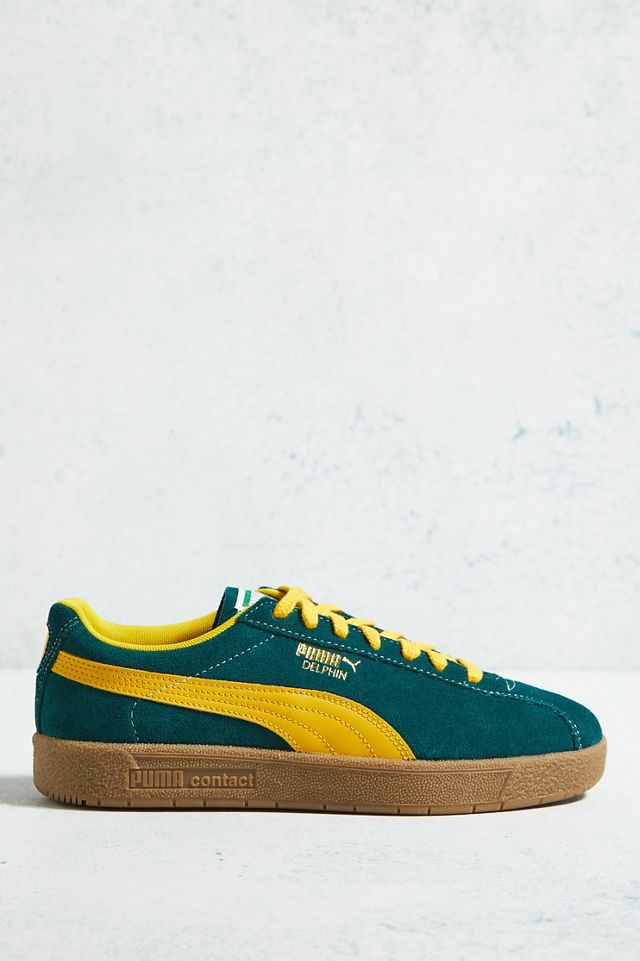 PUMA Yellow & Green Delphin Trainers | Urban Outfitters UK