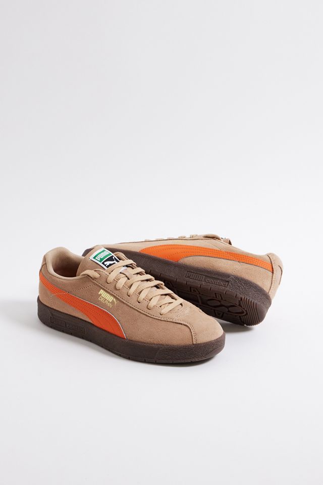 PUMA Beige & Orange Delphin Trainers #1