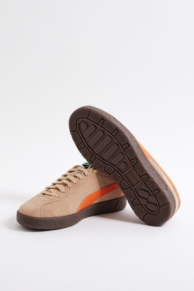 PUMA Beige & Orange Delphin Trainers #3