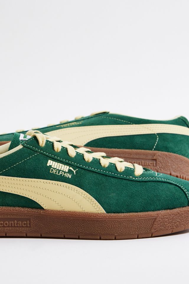PUMA Green & Beige Delphin Trainers #2
