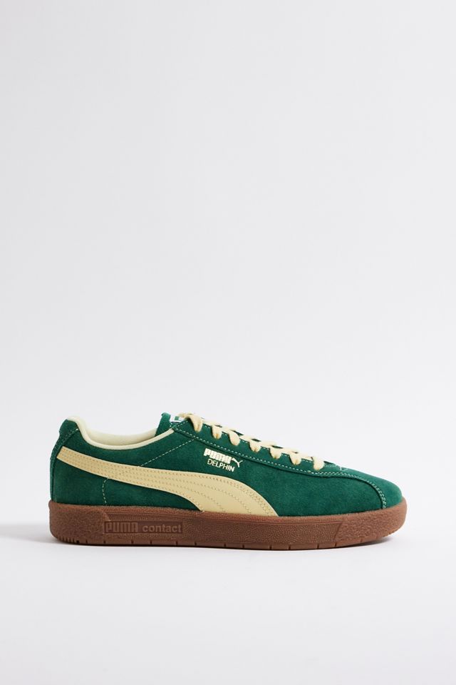 PUMA Green & Beige Delphin Trainers #3