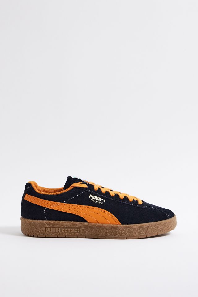 PUMA Delphin Black Orange Trainers Urban Outfitters UK