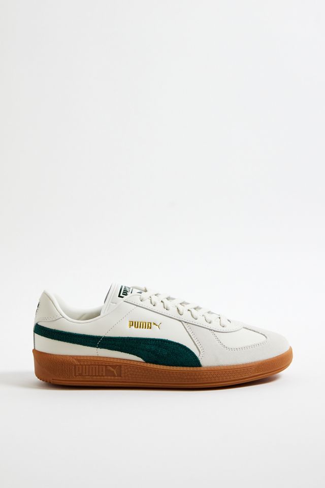 Baskets Suede PUMA Blanc & Vert Armée #2