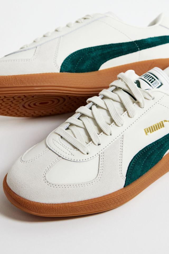 Baskets Suede PUMA Blanc & Vert Armée #3