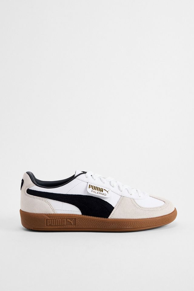 PUMA White Leather Palermo Trainers #2