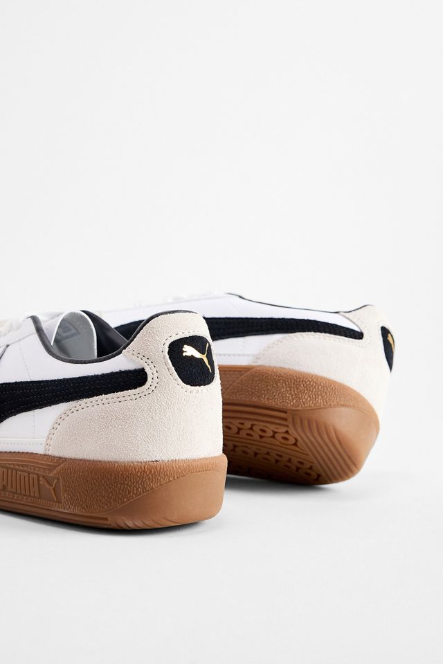 PUMA White Leather Palermo Trainers #3