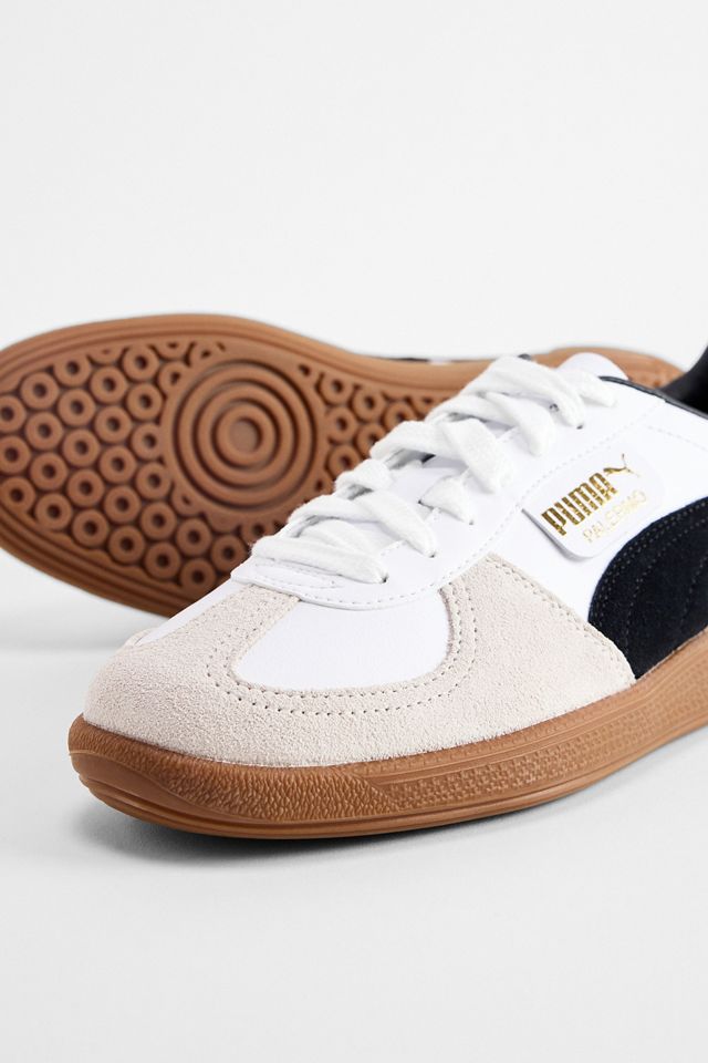 PUMA White Leather Palermo Trainers #4