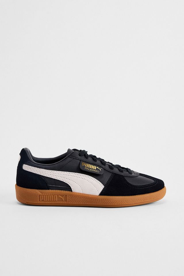PUMA Black Leather Palermo Trainers
 #2