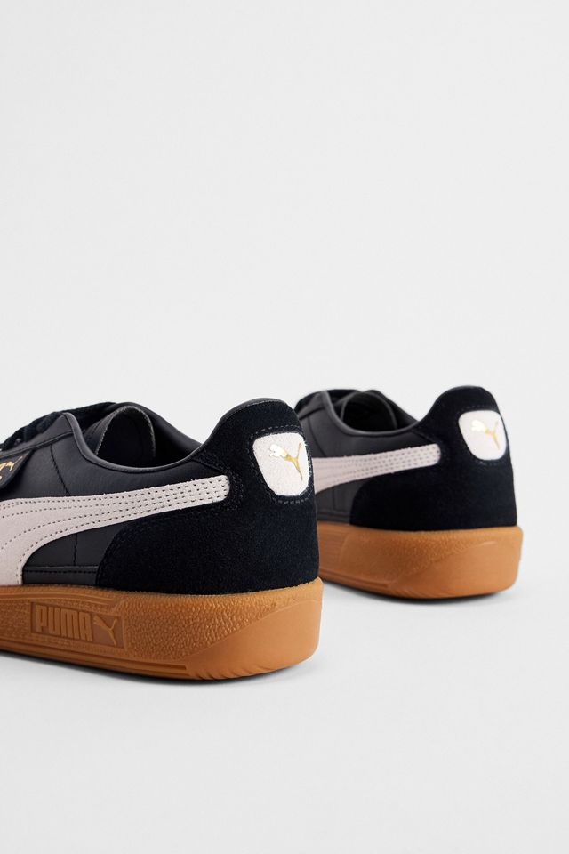 PUMA Black Leather Palermo Trainers
 #4
