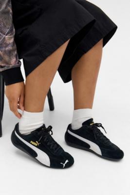 PUMA Black & White Speedcat Trainers - Black Shoe UK 7 at Urban Outfitters