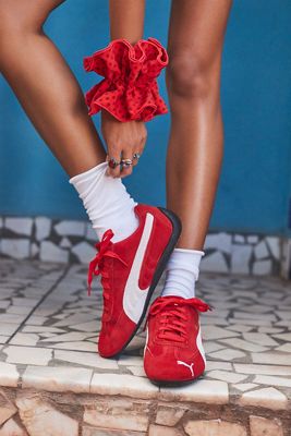 PUMA Red & White Speedcat Trainers