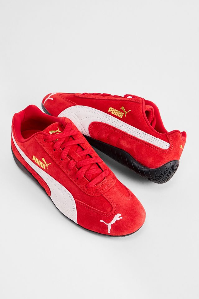 PUMA Red & White Speedcat Trainers #2