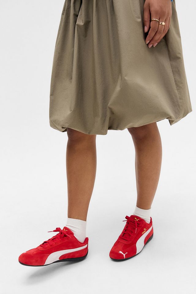 PUMA Red & White Speedcat Trainers #6